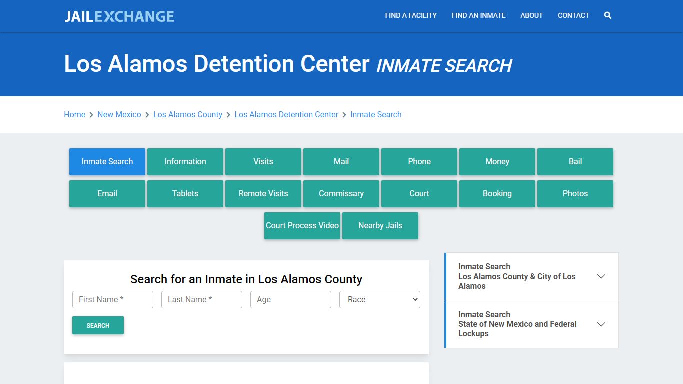 Los Alamos Detention Center Inmate Search - Jail Exchange